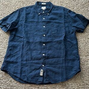 J. Crew Blue Casual Button Down Shirt
